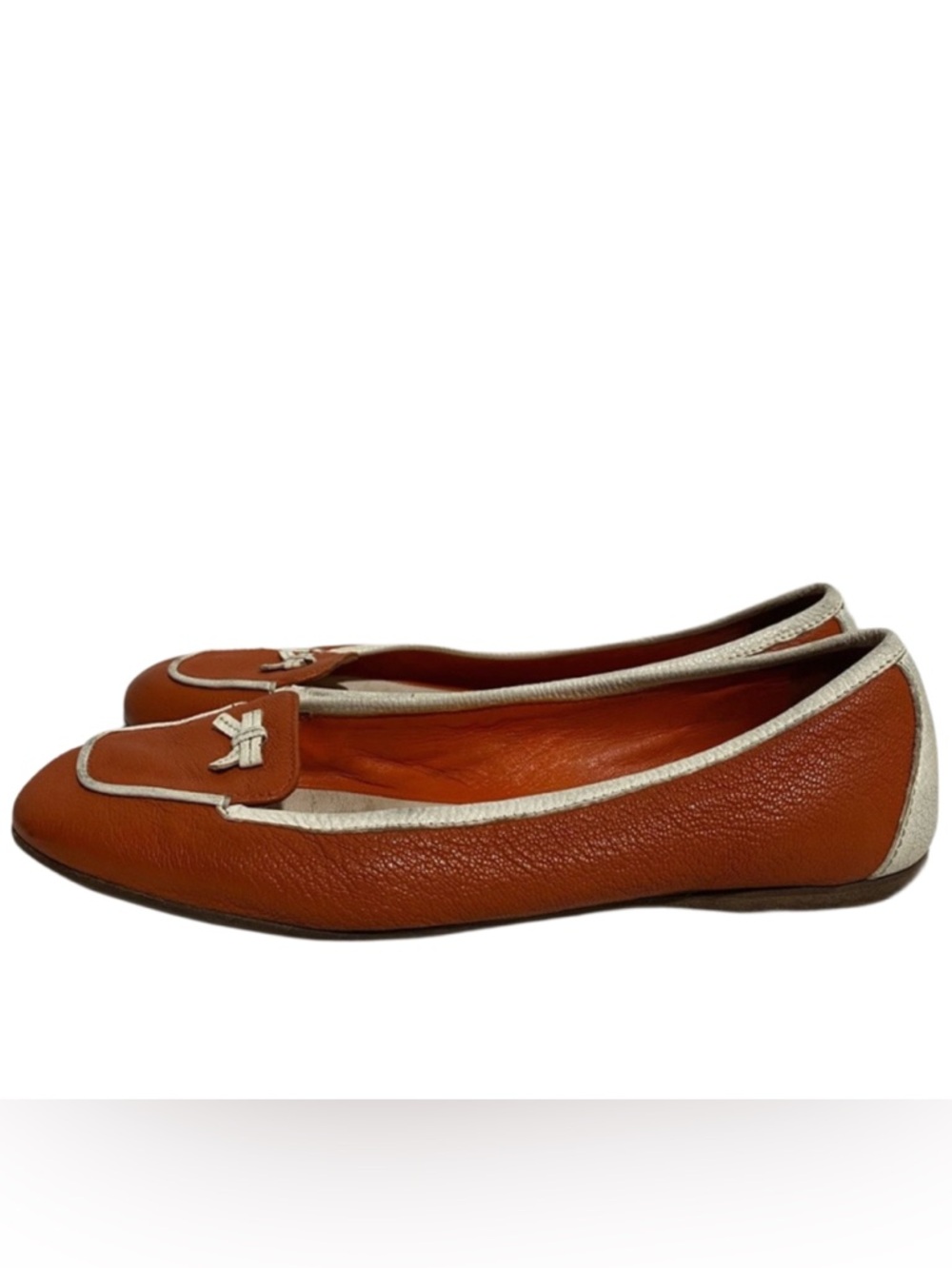 Prada Leather Flats, Size 37 EU Women - Picture 2 of 6